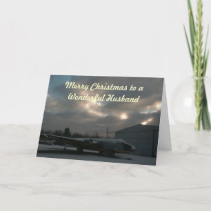 Festiva Tarjeta de saludo de Navidades de marido