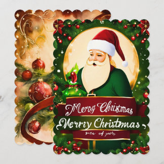 Festiva Tarjeta de saludo de Navidades de Mery