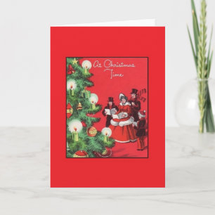 Festiva Tarjeta de saludo de Navidades de villancicos de é