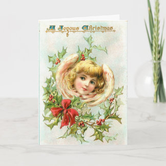 Festiva Tarjeta de saludo de Navidades del Personalizado A