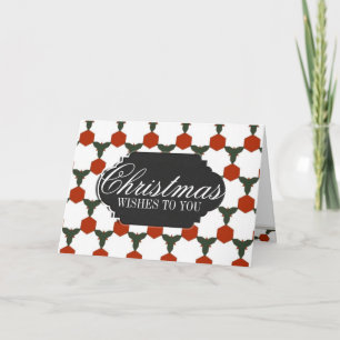 Festiva Tarjeta de saludo de Navidades del personalizado d