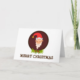 Festiva Tarjeta de saludo de Navidades Elf Portrait