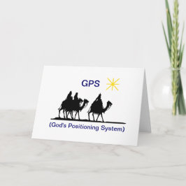 Festiva Tarjeta de saludo de Navidades GPS
