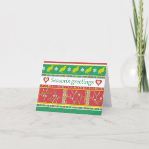 Festiva Tarjeta de saludo de navidades gráficos de Season'