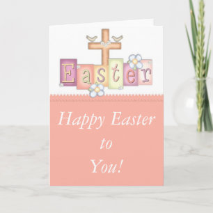 Festiva Tarjeta de saludo de Pascua Cristiana bonito