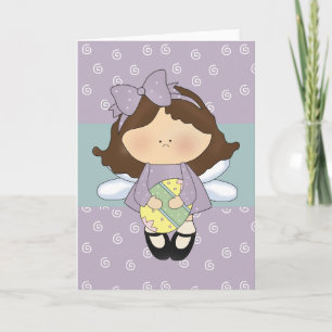 Festiva Tarjeta de saludo de Pascua Little Easter Angel D3