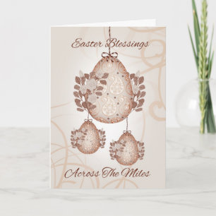 Festiva Tarjeta de saludo de Pascua Moderna, Bendiciones d