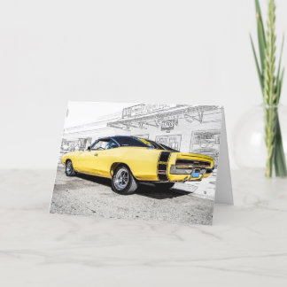 Festiva Tarjeta de saludo de personalizable Hot Rod