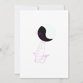 Festiva Tarjeta de saludo de personalizado Koi-fish Minima