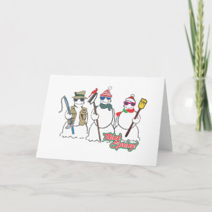 Festiva tarjeta de saludo de primavera