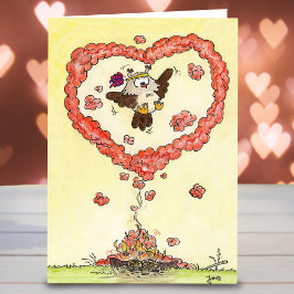 Festiva Tarjeta de saludo de señal de amor de Nicole Janes