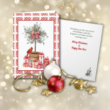 Tarjeta de saludo de temas para navidades