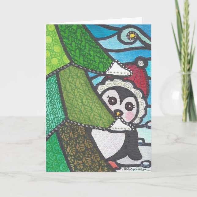 Festiva Tarjeta de saludo de temporada (Anverso)