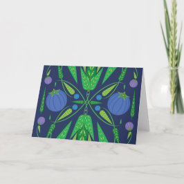 Festiva Tarjeta De Saludo De The Guardian Of Blueberries