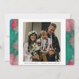 Festiva Tarjeta de saludo de vacaciones de acuarela tropic