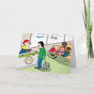 Festiva Tarjeta de saludo de vacaciones de viaje