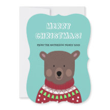 Tarjeta de saludo de vacaciones para navidades