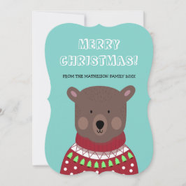 Festiva Tarjeta de saludo de vacaciones para navidades