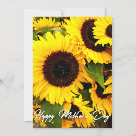 Festiva Tarjeta de saludo del día de la madre con foto de 