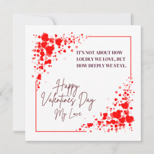 Festiva Tarjeta de saludo del día de San Valentín de la ci