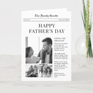 Festiva Tarjeta de saludo del Día del Padre Feliz de Perió