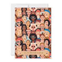 Tarjeta de saludo del Día Internacional de la Muje