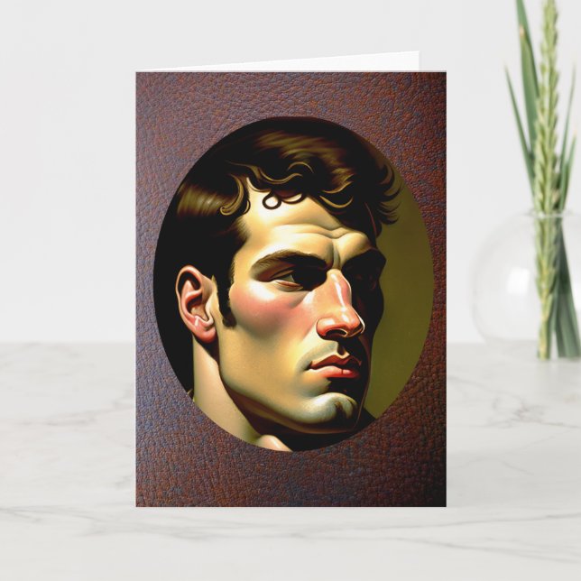 Festiva Tarjeta de saludo del jugador de rugby (Anverso)