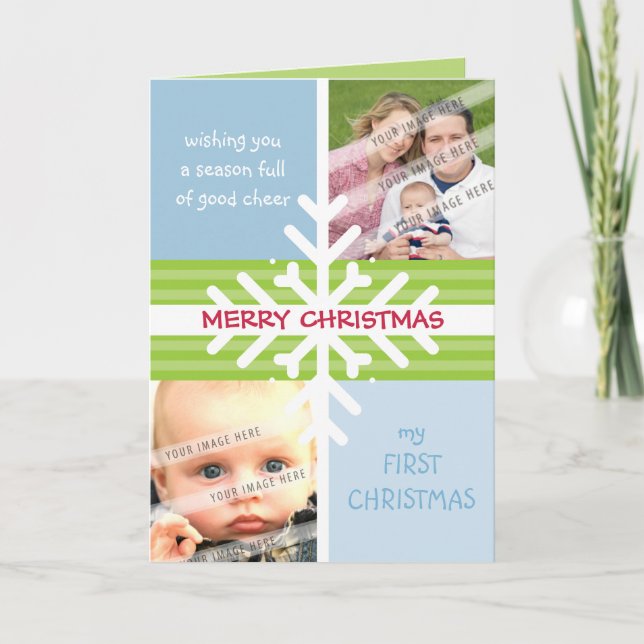 Festiva TARJETA DE SALUDO DOBLADA :: disección de copo de  (Anverso)