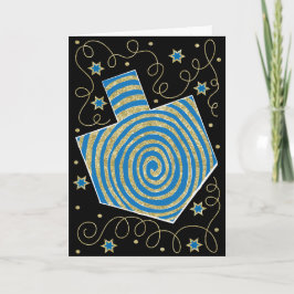Festiva Tarjeta de saludo Dreidel PinWheel con sobre