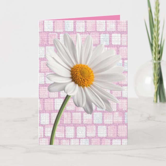 Festiva Tarjeta de saludo el día de San Valentín Daisy (Anverso)