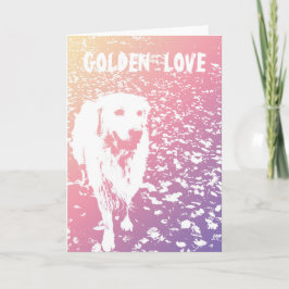 Festiva Tarjeta de saludo EL DÍA DE SAN VALENTÍN Golden Re
