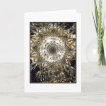 Tarjeta de saludo en blanco 'Crystal'