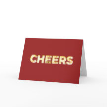 Tarjeta de saludo en rojo