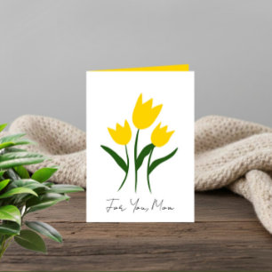 Festiva Tarjeta de saludo floral de primavera para Mamá