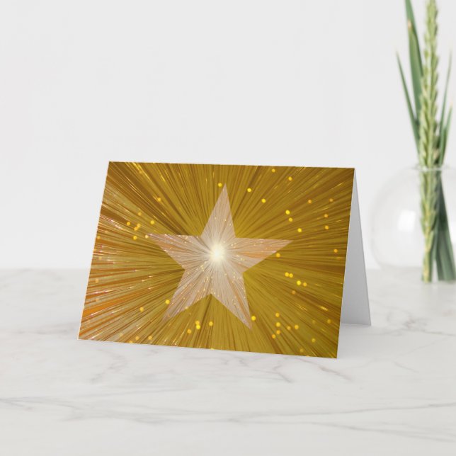 Festiva Tarjeta de saludo Gold Star (Anverso)