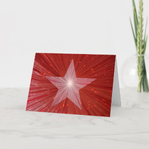 Festiva Tarjeta de saludo 'Happy Holidays' de Estrella Roj