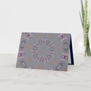 Festiva Tarjeta de saludo Lavendar Snowflake