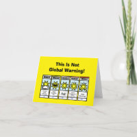 Tarjeta de saludo Menopause de Predicción del Clim