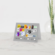 Tarjeta de saludo "No te olvides"