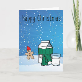 Festiva Tarjeta de saludo para Navidades de nieve divertid