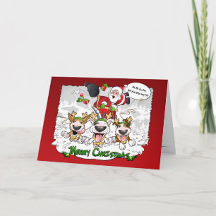 Festiva Tarjeta de saludo para Navidades del Personalizado