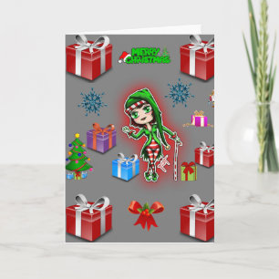 Festiva Tarjeta de saludo para todos los navidades