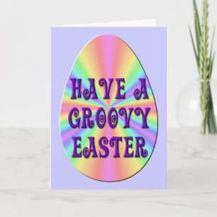 Festiva Tarjeta de saludo - Pascua - "Ten una Pascua Groov
