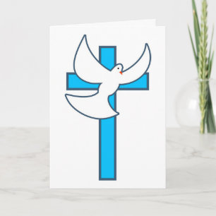 Festiva Tarjeta de saludo/unidad y cruz para navidades