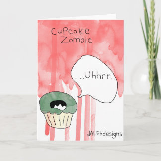 Festiva Tarjeta de saludos con temática de torta - 'Cupcak