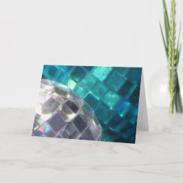 Festiva Tarjeta de saludos de detalle Blue Baubles