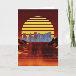 Festiva Tarjeta de saludos de sintonización de naranja