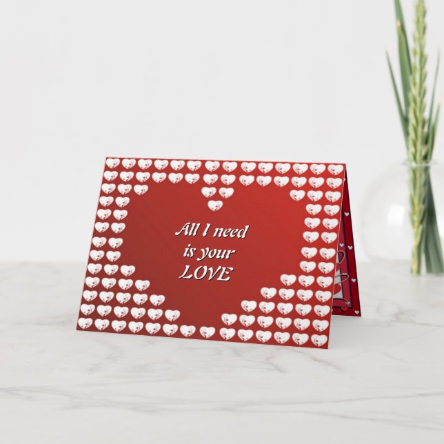 Festiva Tarjeta de San Valentín (Anverso)