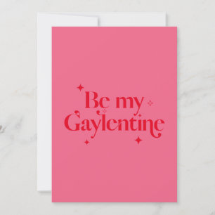 Festiva Tarjeta de San Valentín Be My Gaylentine Red Spark