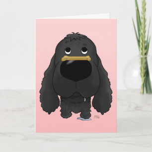 Festiva Tarjeta de San Valentín Cocker Spaniel